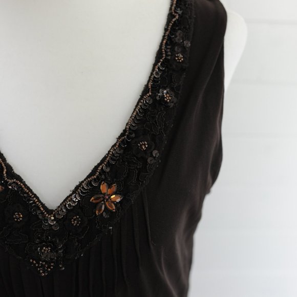 Brown camisole summer top - Picture 1 of 4